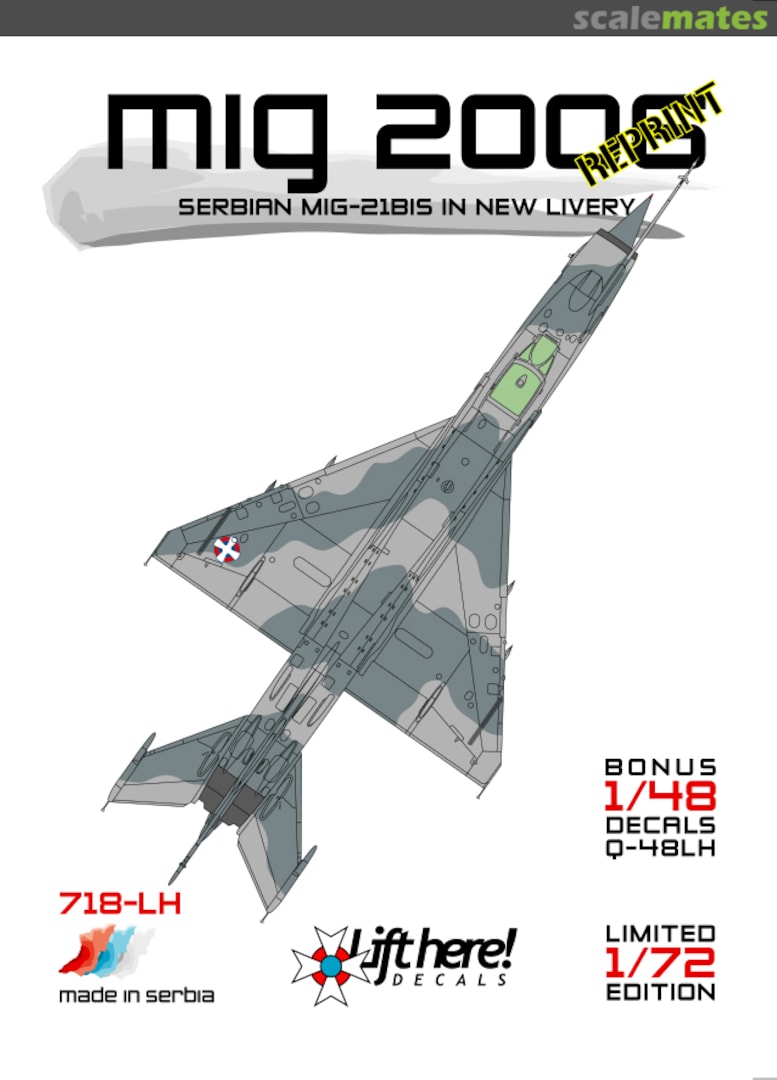 Boxart MiG 2006 718-LH Lift Here Decals