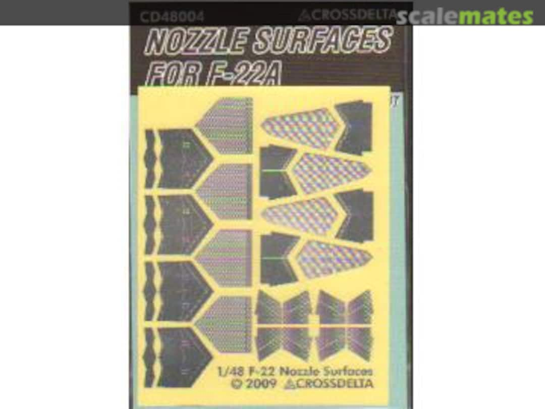 Boxart F-22A Raptor Nozzle Surfaces CD48004 CROSSDELTA