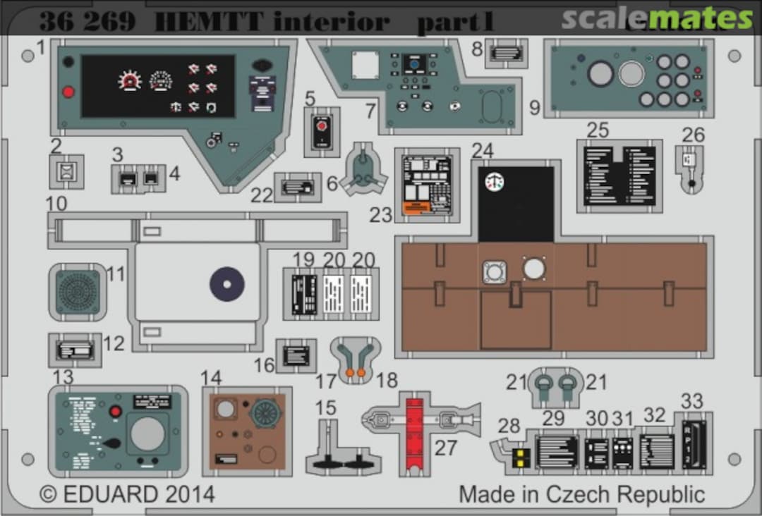 Boxart HEMTT interior - colour 36269 Eduard