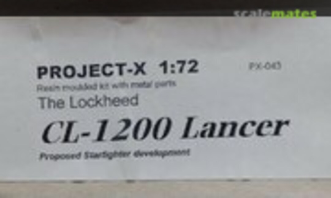 1:72 The Lockheed CL-1200 Lancer (Project-X PX-043)