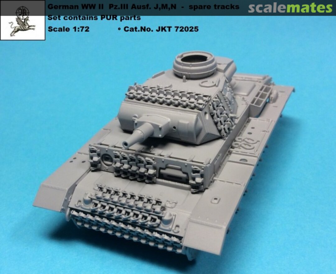 Boxart Pz.III Ausf. J/N/M Spare Tracks JKT 72025 J.K. Resin