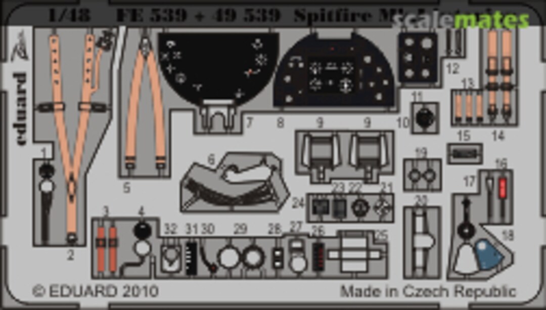 Boxart Spitfire Mk.I interior S.A. FE539 Eduard