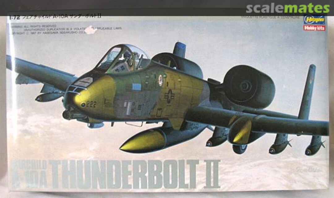 Boxart Fairchild A-10A Thunderbolt II 04117 Hasegawa