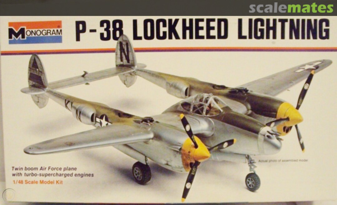 Boxart P-38 Lockheed Lightning 6848 Monogram