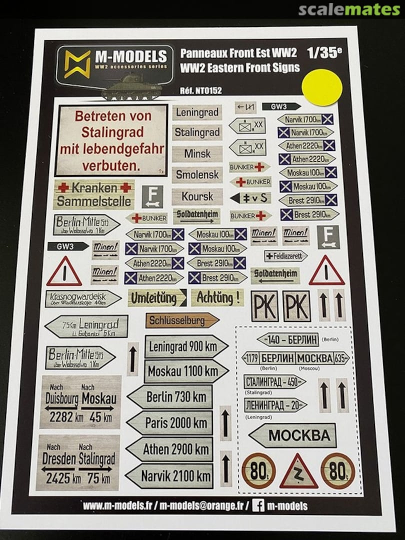 Boxart Panneaux Front Est WW2 NT0152 M-Models