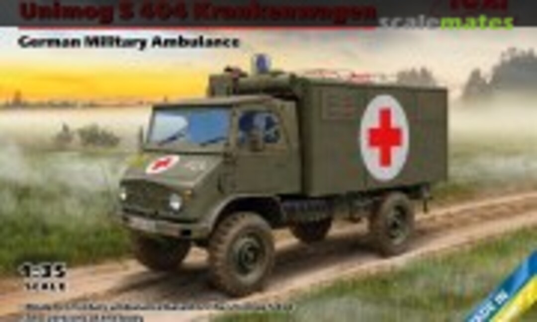 1:35 Unimog S 404 Krankenwagen, German Military Ambulance (ICM 35138)