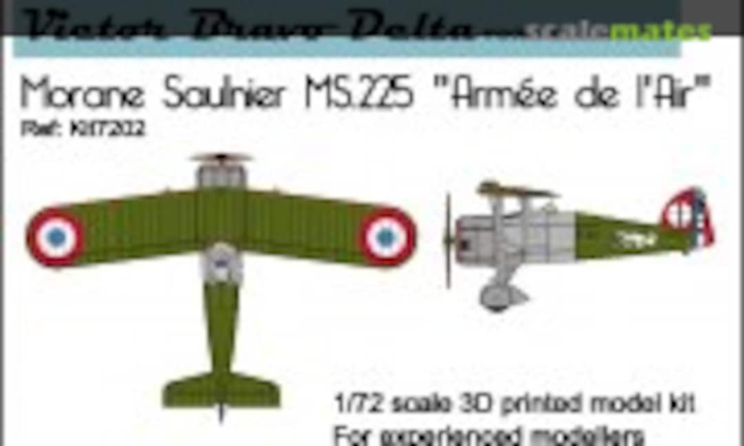 1:72 Morane Saulnier MS.225 Armée de l'Air (Victor Bravo Delta models &amp; accessories Kit7202)