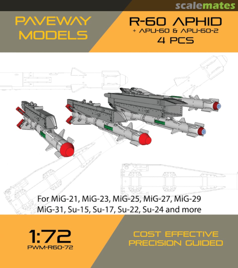 Boxart R-60 APHID + APU-60 & APU-60-2 PWM-R60-72 Paveway Models