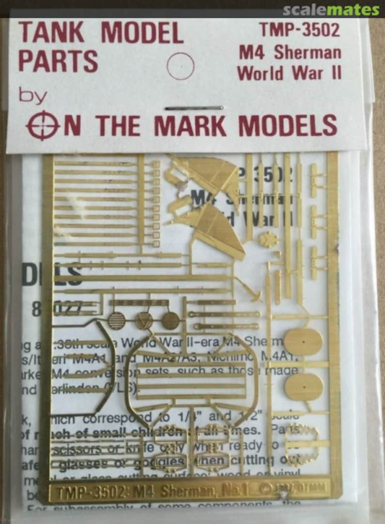 Boxart M4 Sherman detail set TMP-3502 On the Mark Models