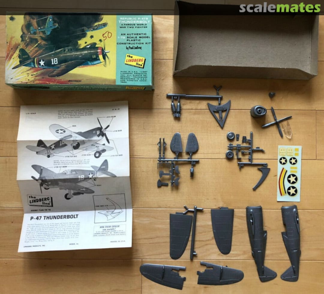 Contents Republic P-47B Thunderbolt 483:60 Lindberg