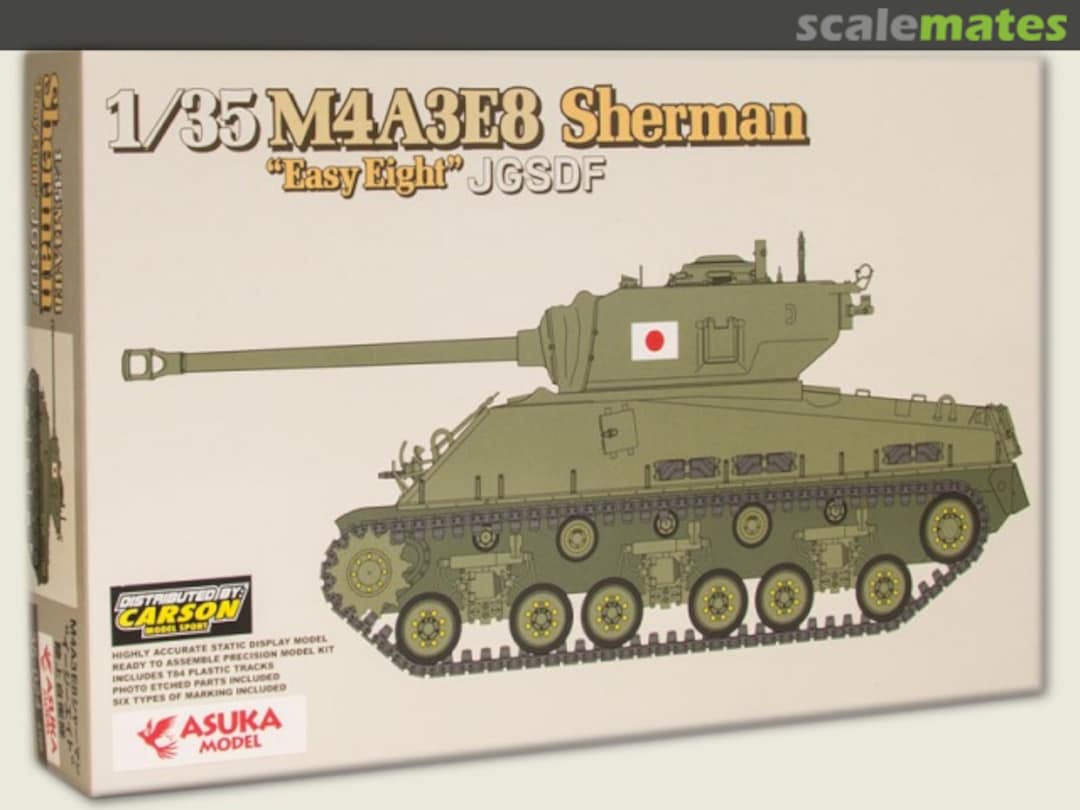 Boxart JGSDF M4A3E8 Sherman - Easy Eight - 35-024 ASUKA Model