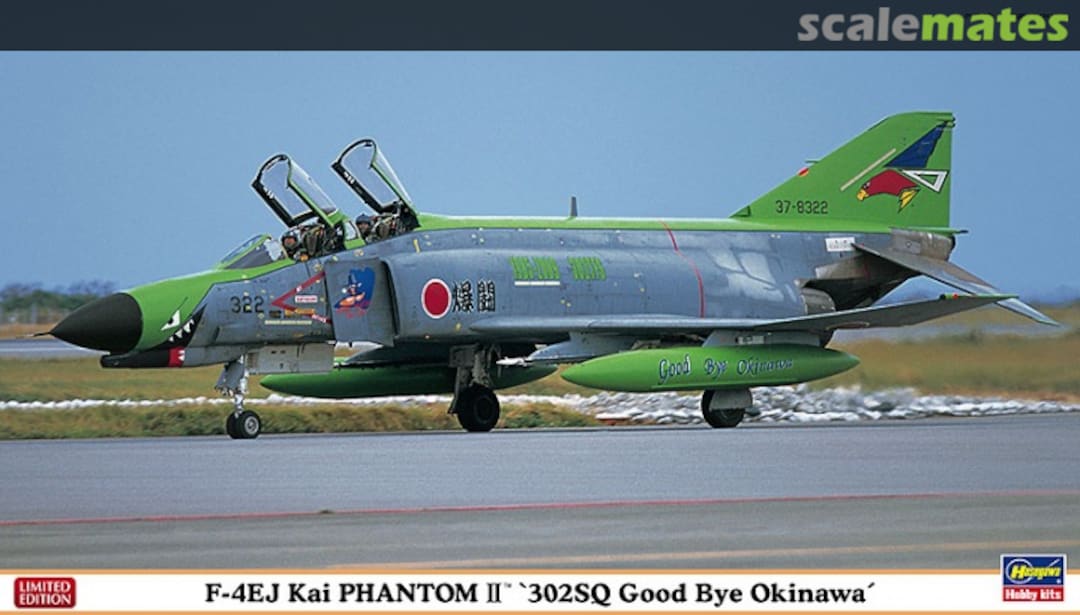 Boxart F-4EJ Kai Phantom II '302SQ Good Bye Okinawa' 02182 Hasegawa