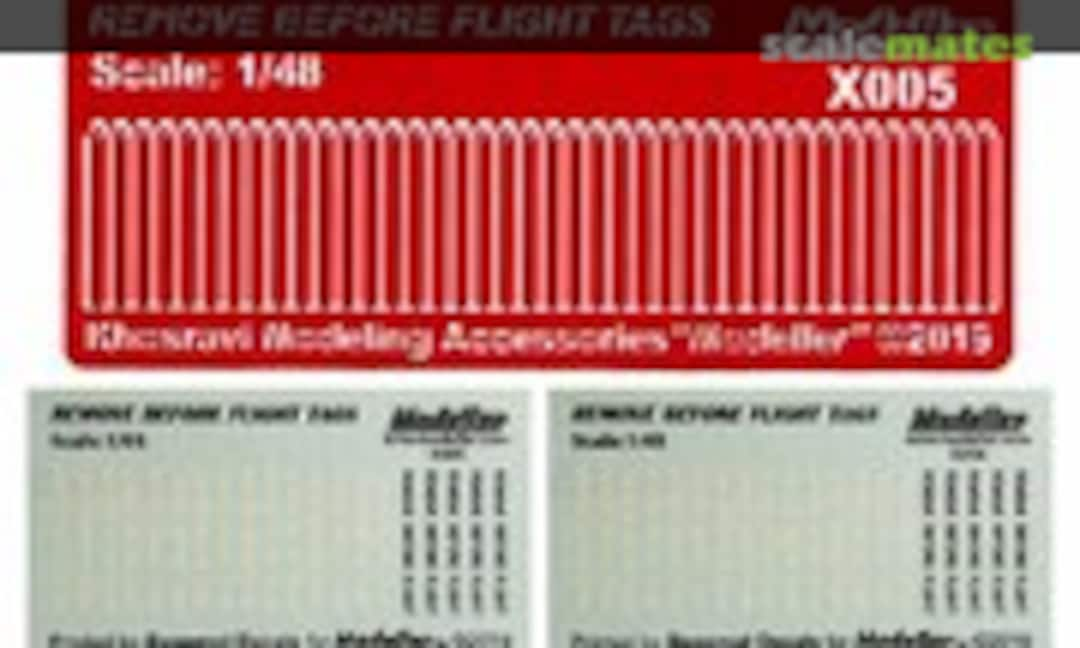 1:48 Remove Before Flight Tags (Modeller X005)