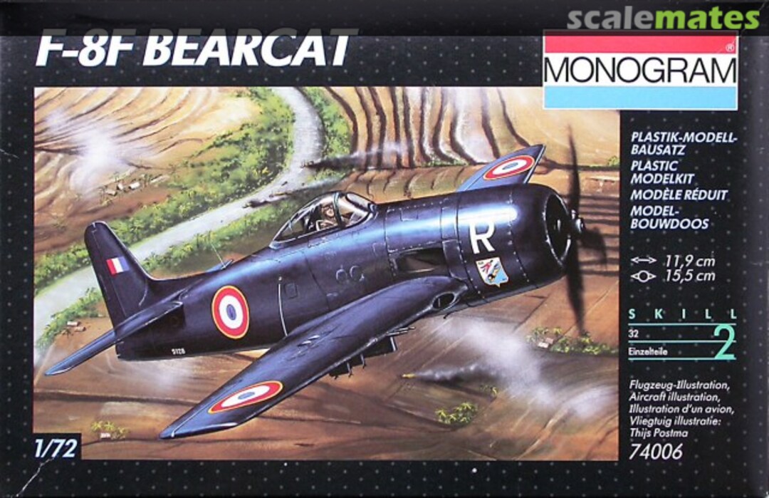 Boxart F-8F Bearcat 74006 Monogram