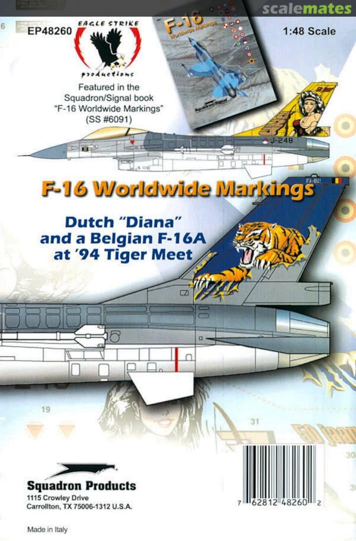 Boxart F-16 Worldwide Markings EP48260 Eagle Strike Productions