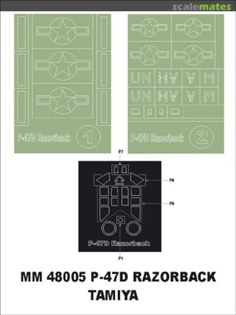 Boxart Republic P-47D Thunderbolt MM48005 Montex