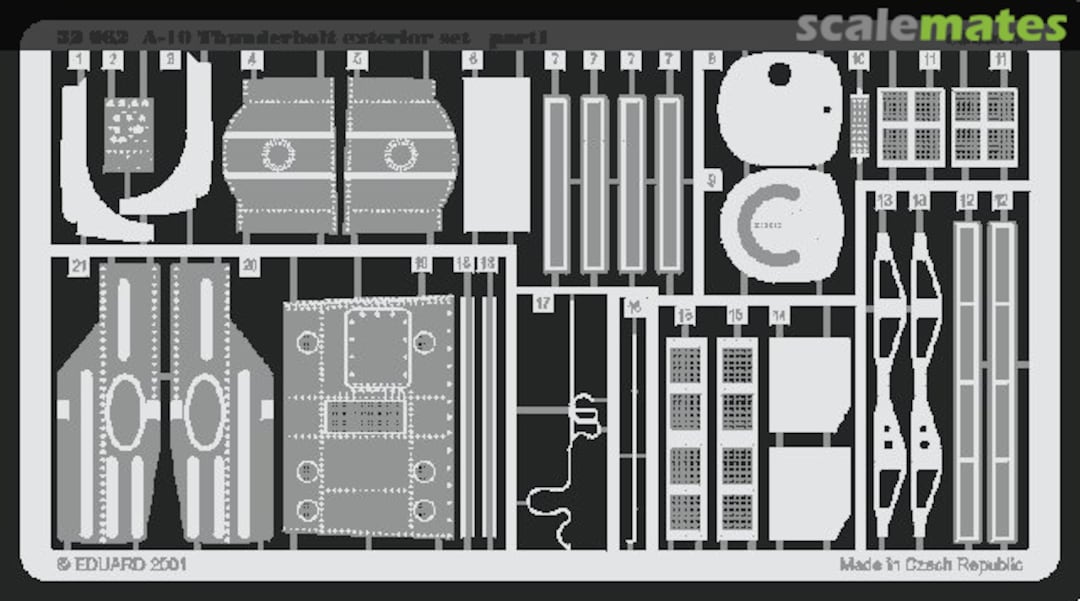 Boxart A-10 Thunderbolt exterior set 32062 Eduard