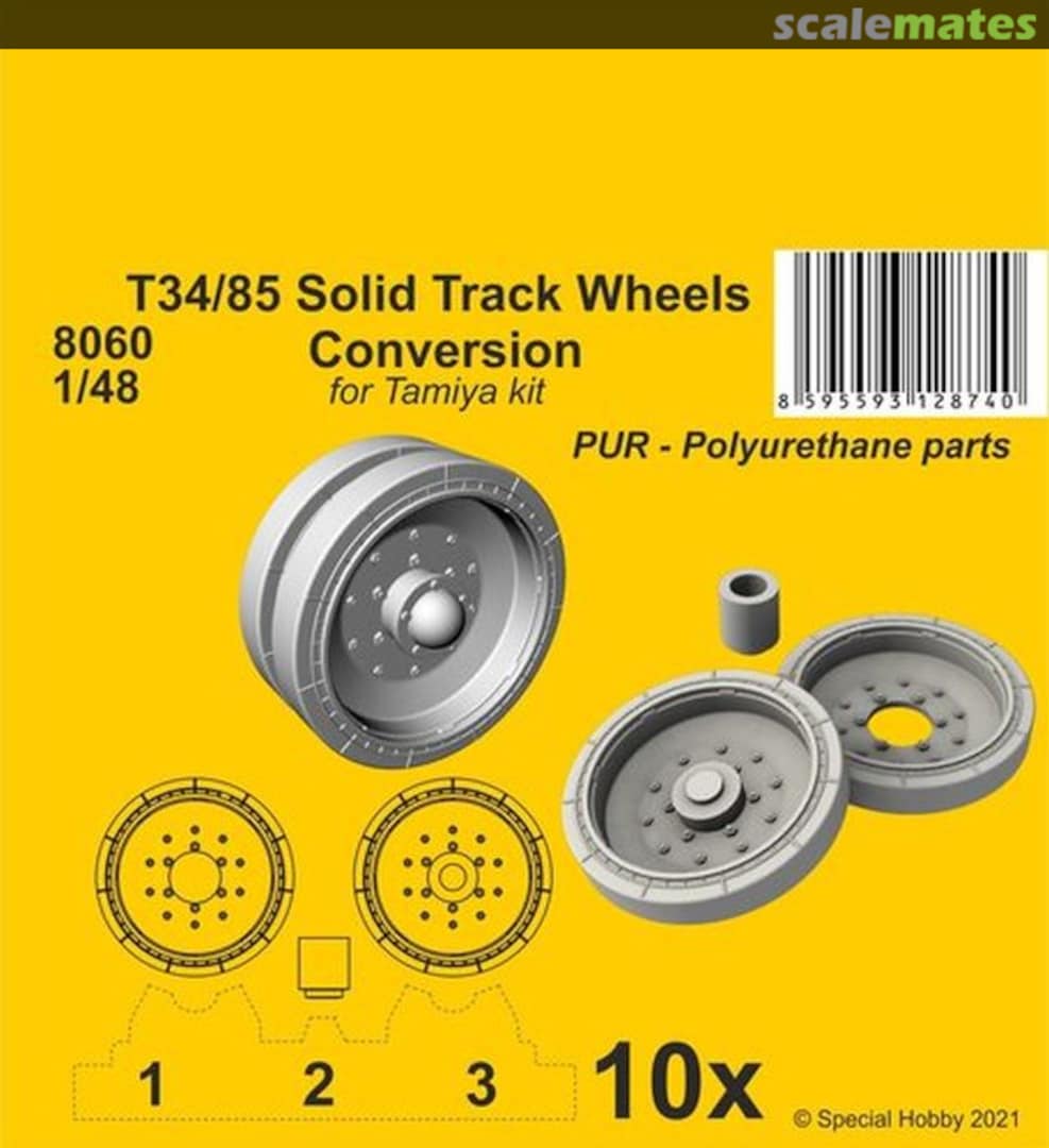 Boxart T34/85 Solid Track Wheels Conversion Set 8060 CMK