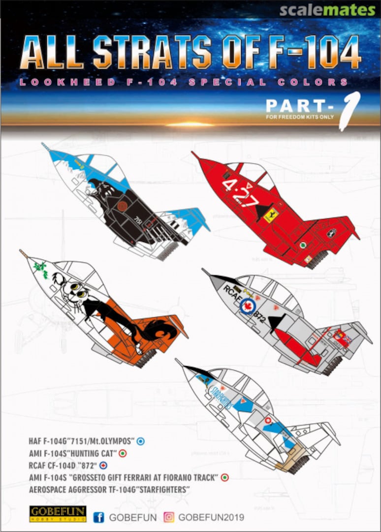 Boxart All Strats of F-104 GB03 Gobefun Hobby Studio