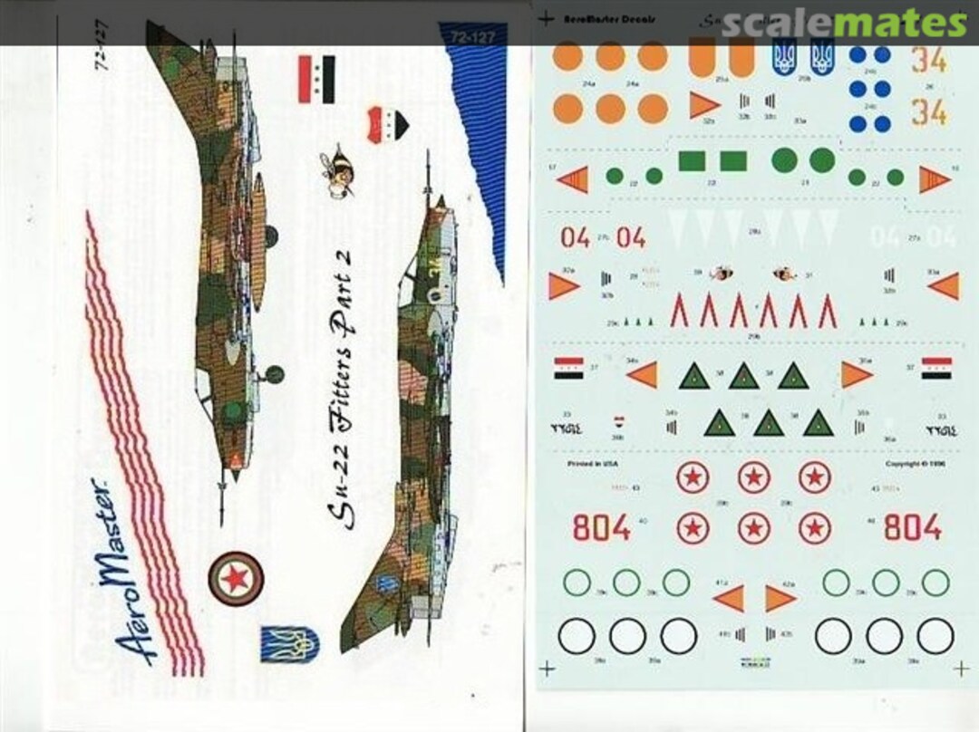 Boxart Su-22 Fitters Part 2 72-127 AeroMaster