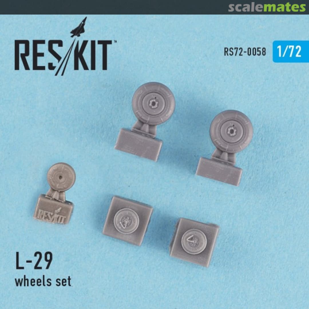 Boxart L-29 Delfin - wheel set RS72-0058 ResKit