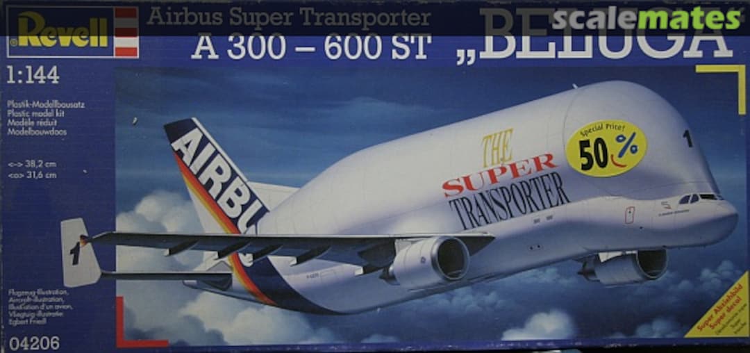 Boxart Airbus Super Transporter A300-600ST "Beluga" 04206 Revell