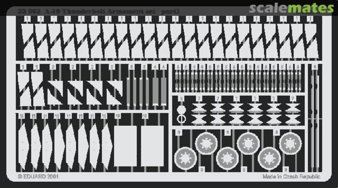 Boxart A-10 Thunderbolt Armament set 32063 Eduard