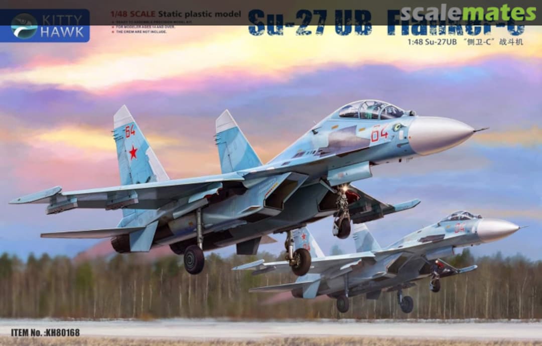 Boxart Su-27UB Flanker-C KH80168 Kitty Hawk