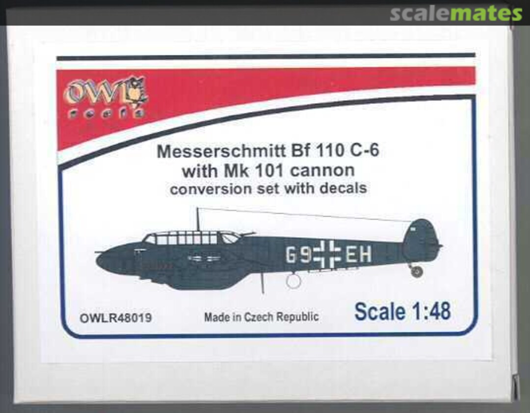 Boxart Messerschmitt Bf 110C-6 with MK-101 cannon R48019 OWL