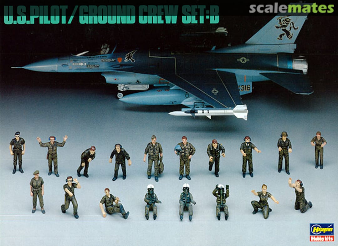 Boxart US Pilot / Ground Crew Set B 36005-1000 Hasegawa