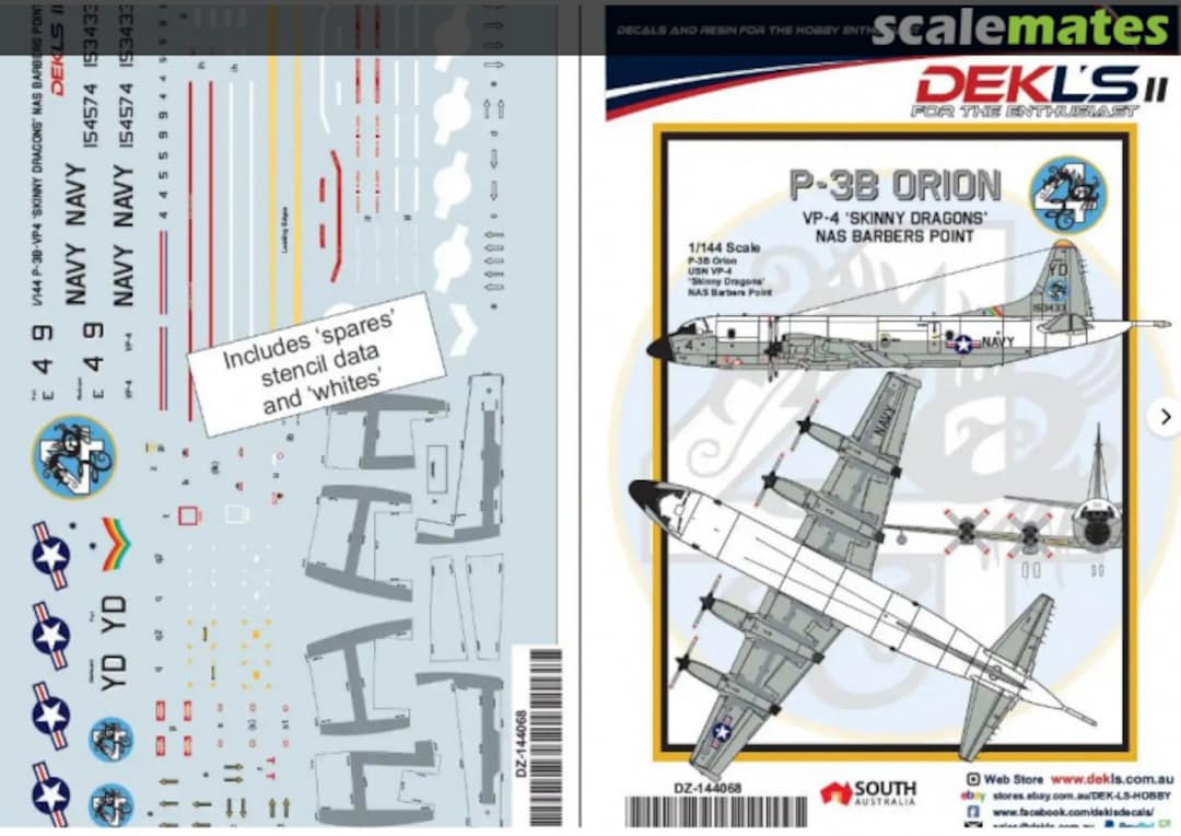 Boxart Lockheed P-3B Orion: VP-4 Skinny Dragons DZ-144068 DEKL's