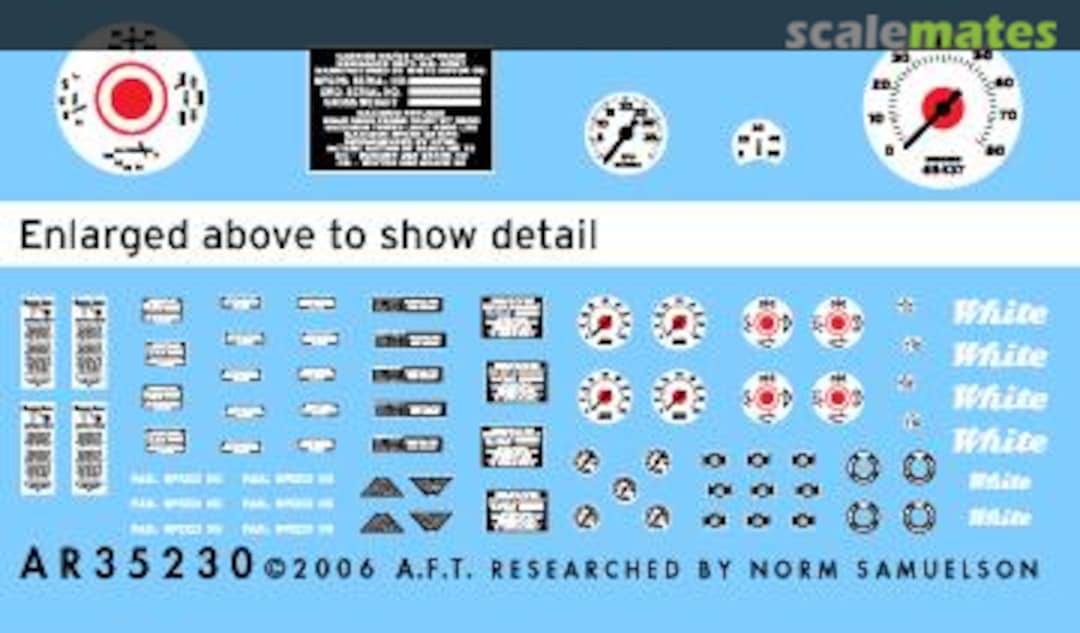 Boxart M2/M3 halftrack instruments and placards AR35230 Archer