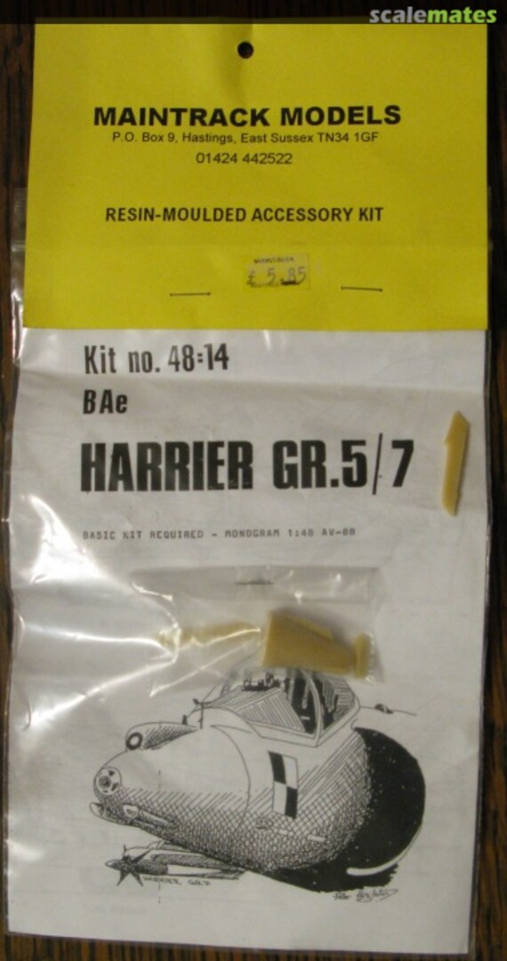 Boxart BAe Harrier GR.5/7 48:14 Maintrack Models