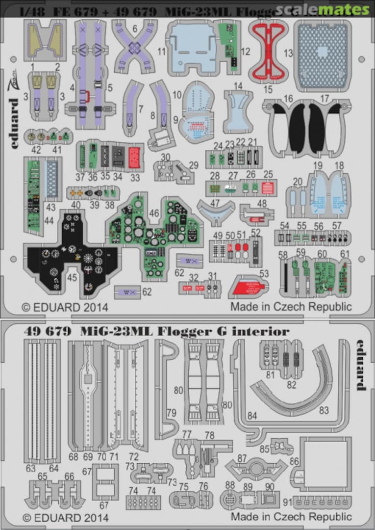 Boxart MiG-23ML Flogger-G - Interior S. A. 49679 Eduard