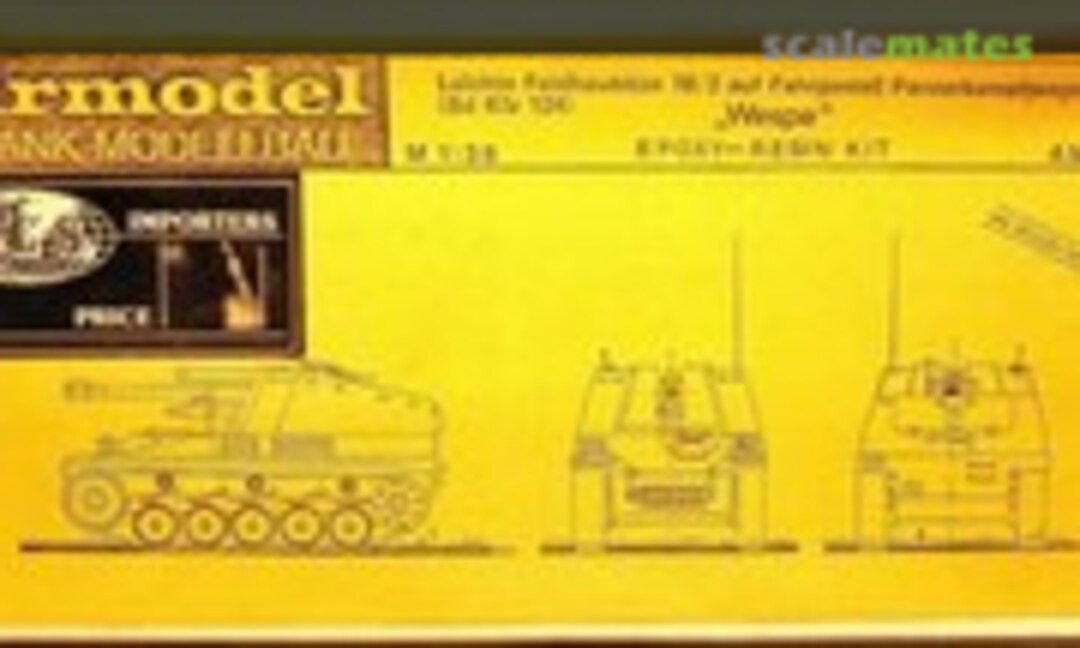 1:35 Leichte Feldaubitze 18/2 auf Fahrgestall Panzerkampfwagen II (SF) Sd.Kfz. 124 &quot;Wespe&quot; (Airmodel AM-1018)