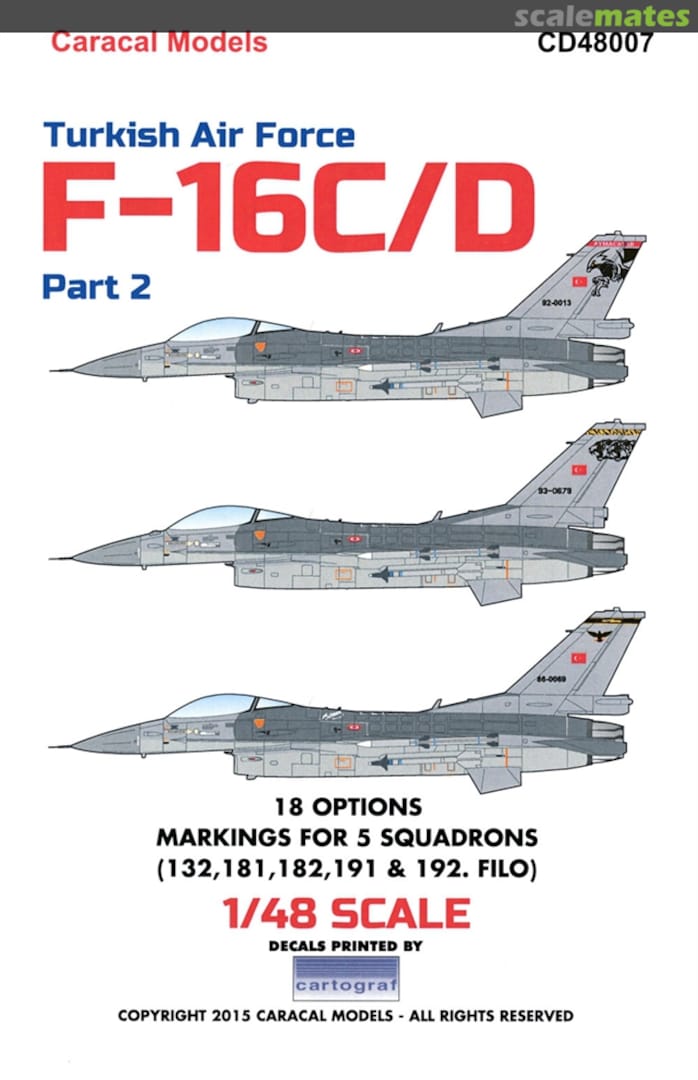 Boxart F-16C/D CD48007 Caracal Models