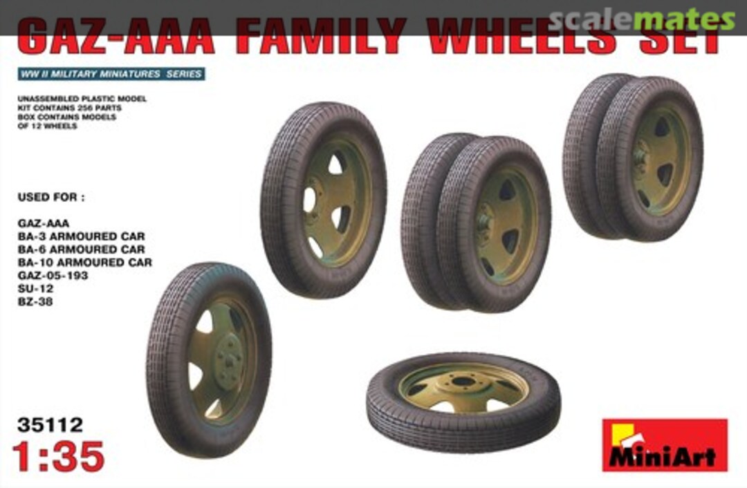 Boxart GAZ-AAA Family Wheels Set 35112 MiniArt