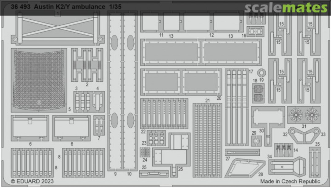 Boxart Austin K2/Y ambulance 36493 Eduard