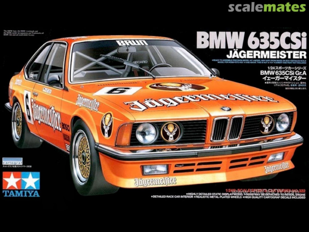 Boxart BMW 635 CSi 24322 Tamiya