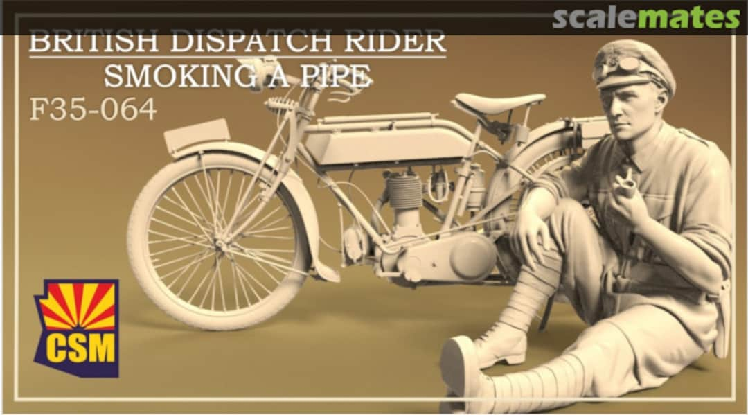 Boxart British Dispatch Rider smoking pipe F35-064 Copper State Models