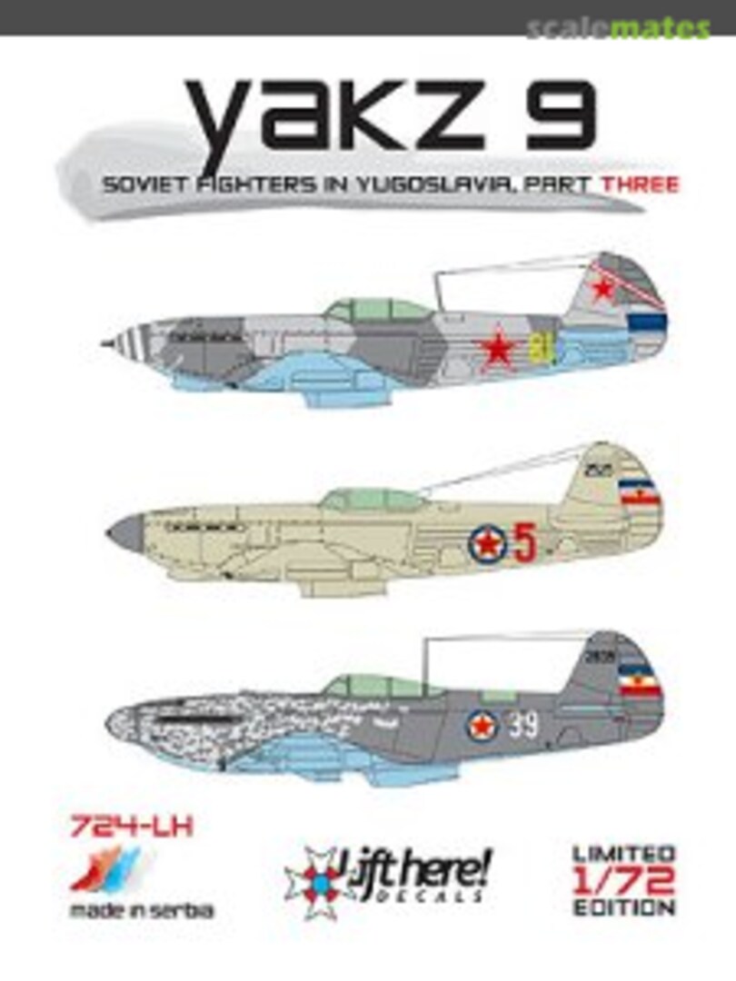 Boxart Yakz 9 724-LH Lift Here Decals