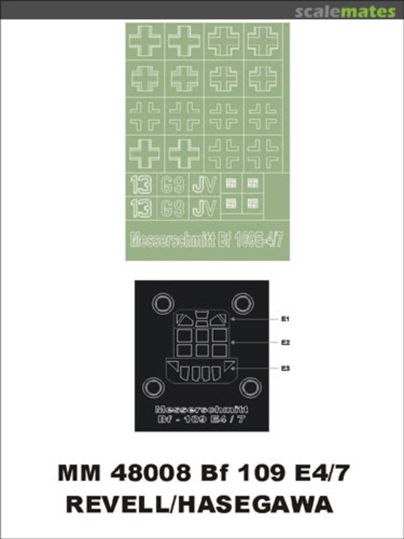 Boxart Bf 109 E-4/7 MM48008 Montex