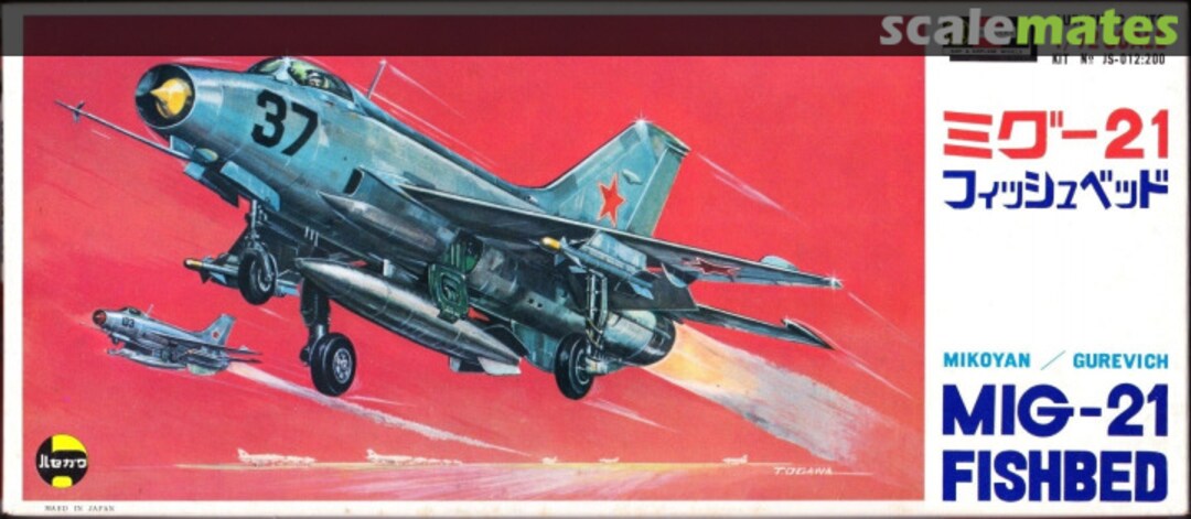 Boxart Mikoyan-Gurevich MiG-21F-13 Fishbed JS012 Hasegawa