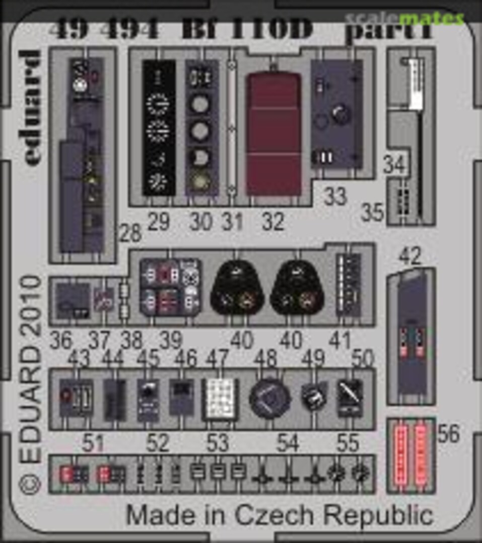 Boxart Messerschmitt Bf 110D Interior 49494 Eduard