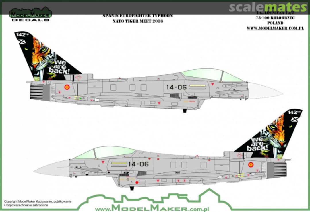 Boxart Spanish Typhoon's + NATO Tiger Meet 2016 D48113 ModelMaker