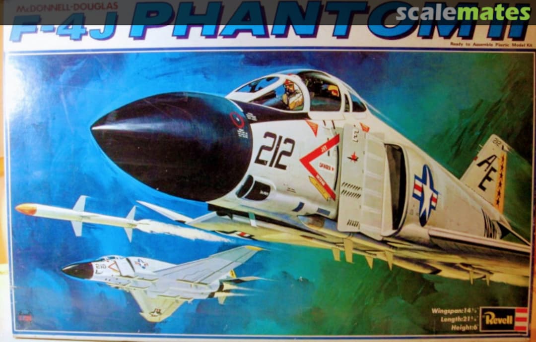 Boxart F-4J Phantom II H-3002:2500 Revell Japan