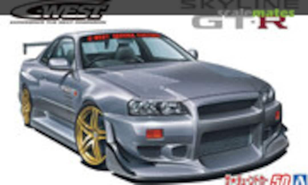 1:24 C-WEST BNR34 Skyline GT-R '02 (Aoshima 061497)