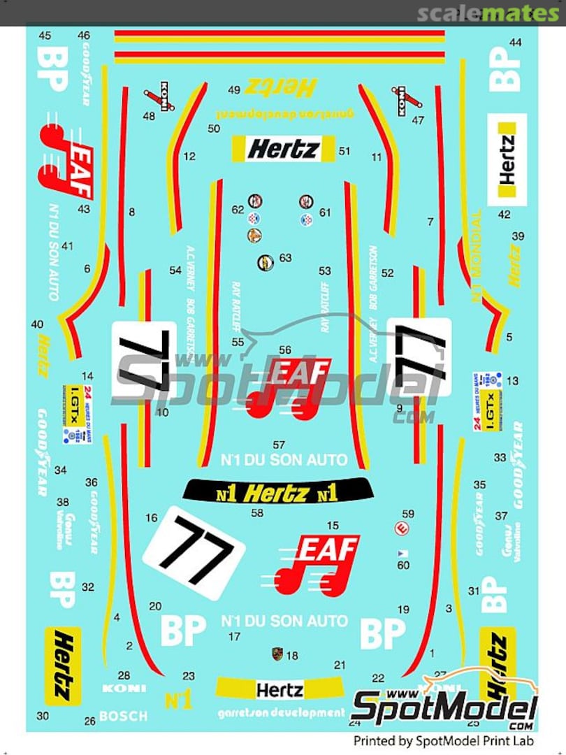 Boxart Porsche Kremer 935 K3 PLB2-314878 Print Lab Decals