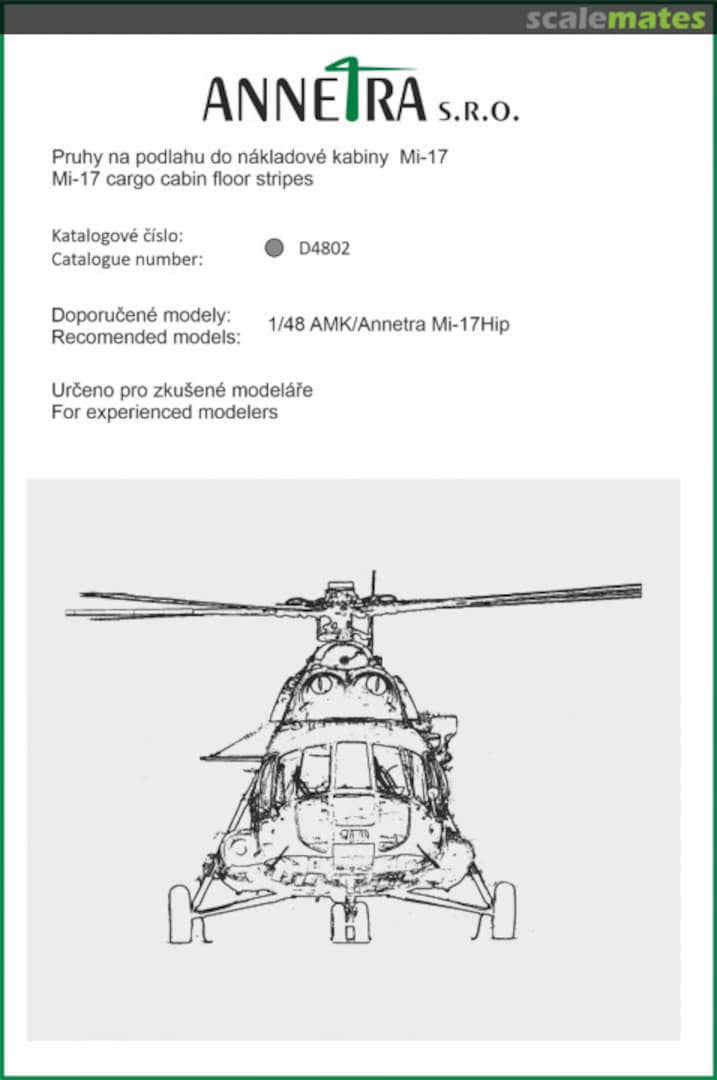 Boxart Mi 17 cargo cabin floor stripes D4802 Annetra