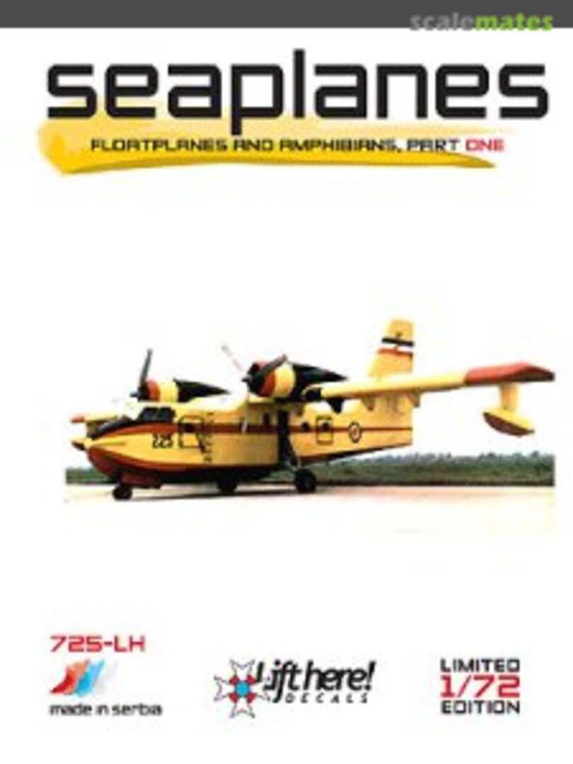 Boxart Seaplanes 725-LH Lift Here Decals